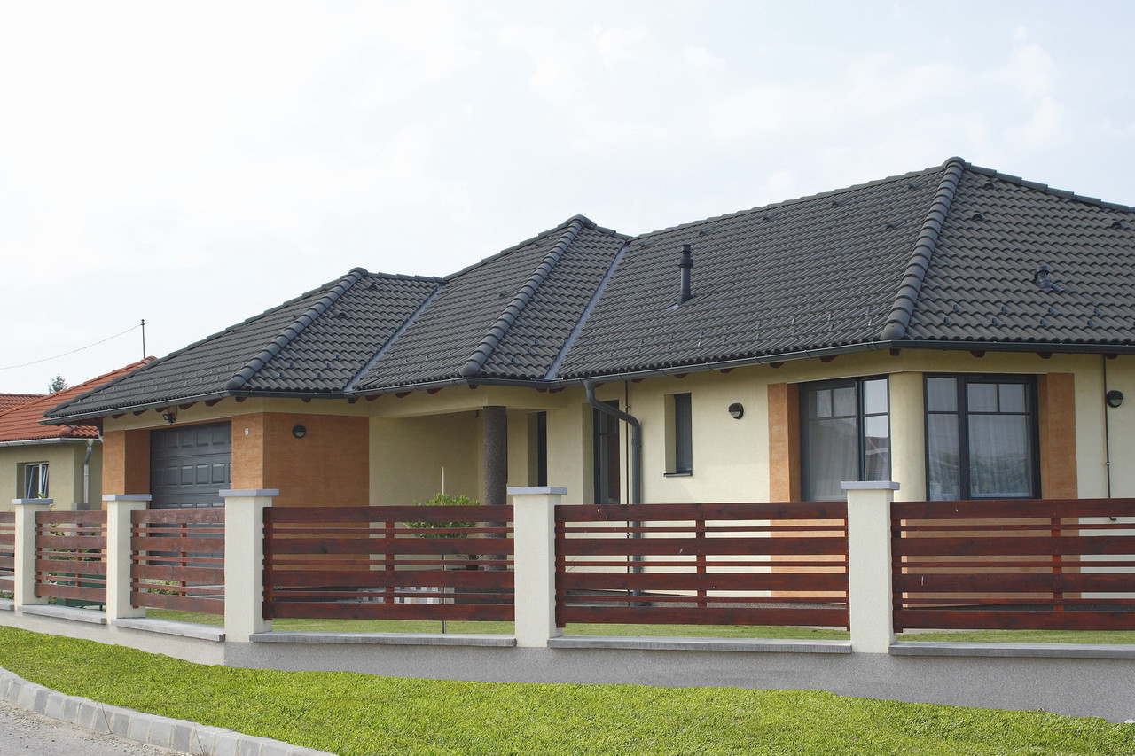 Ланцюгово-піщана черепиця Данубіа (колір Антрацит) - Зображення 2